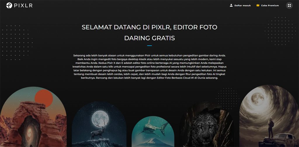 Pixlr - Website Editing Foto Online