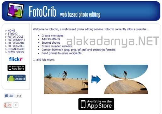fotocrib - Website Editing Foto Online